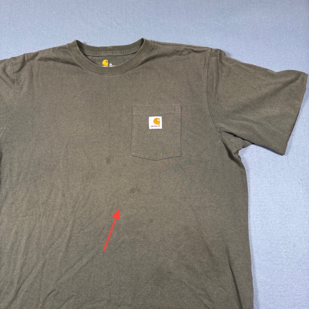 Carhartt K87 Pocket T-Shirt Mens XL Green Original Fit Short Sleeve Work Tee‎ - Picture 9 of 12
